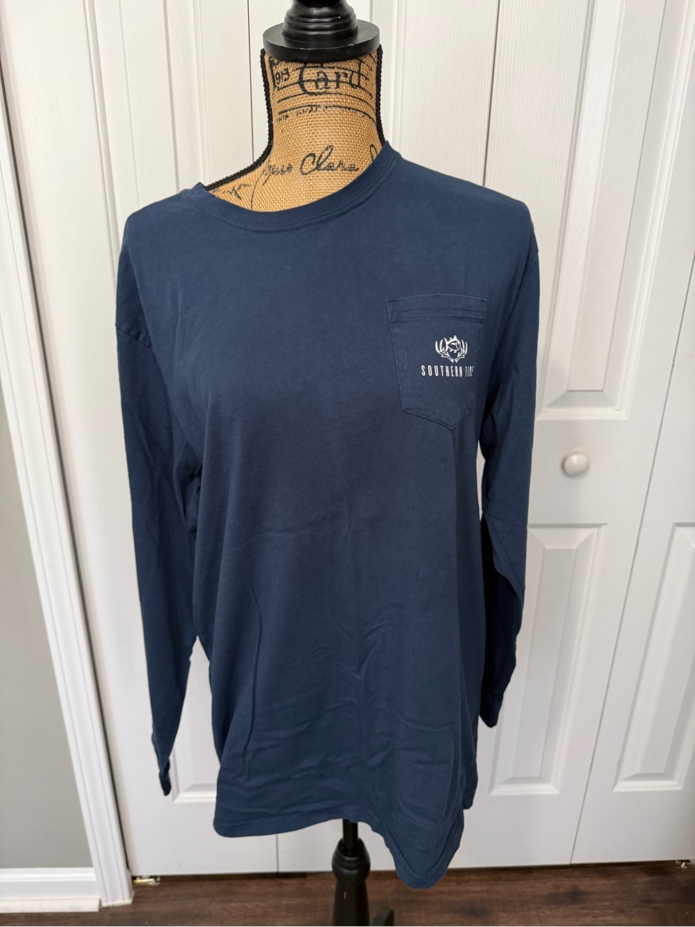 Southern Tide Navy Long Sleeve Lounge Shirt
